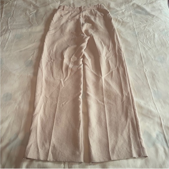 Aritzia- The Effortless Pants Yellow Beige Cream Size 4 Wide Leg - Picture 5 of 10